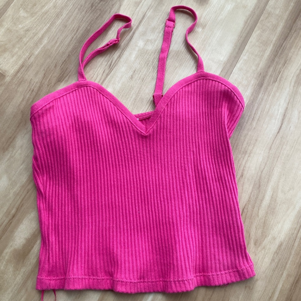 Zara pink sweetheart tank
